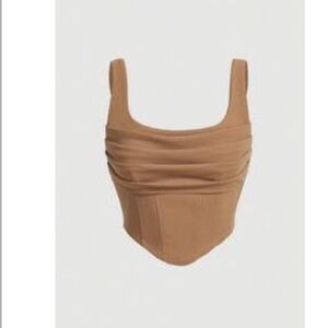 Tan crop top